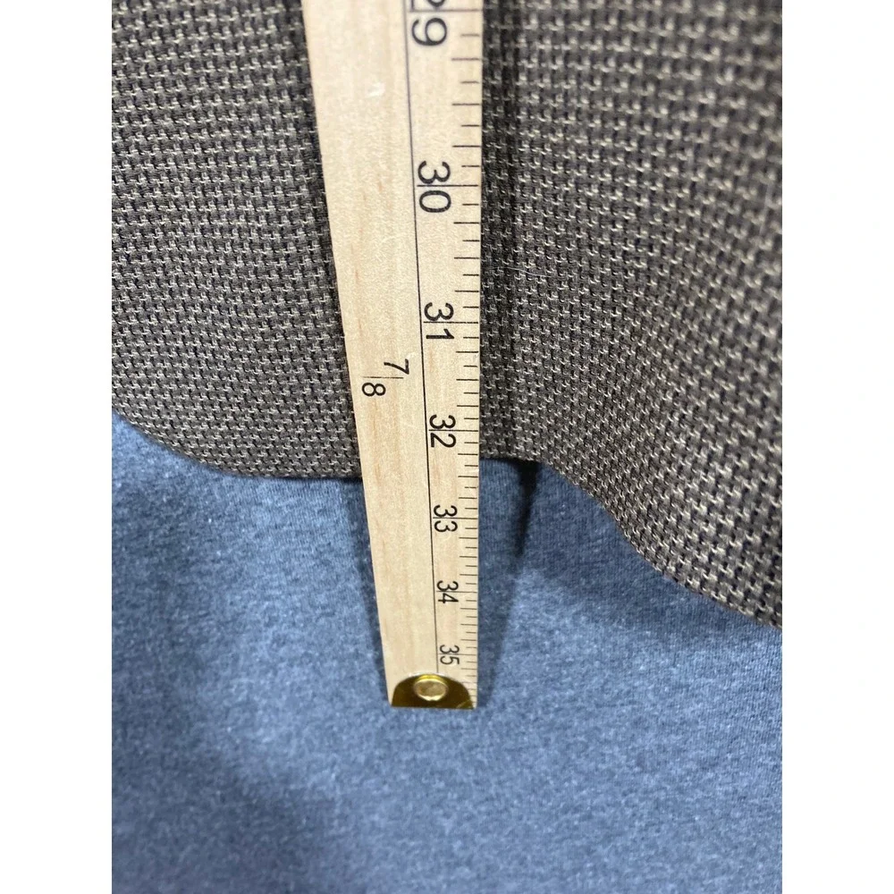 Mani Giorgio Armani Brown Wool Micro Check Blazer Sport Coat 44R Italy